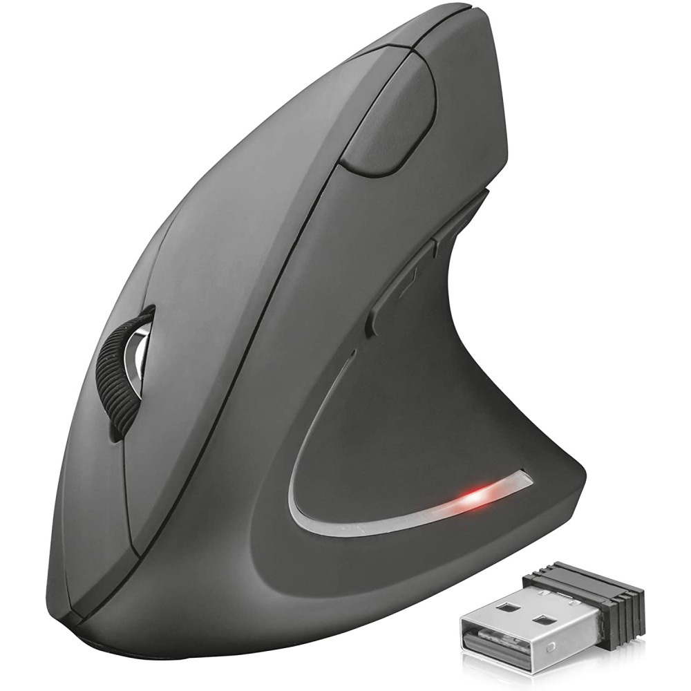 MOUSE WIRELESS VERTICAL TRUST VERTO NEGRO