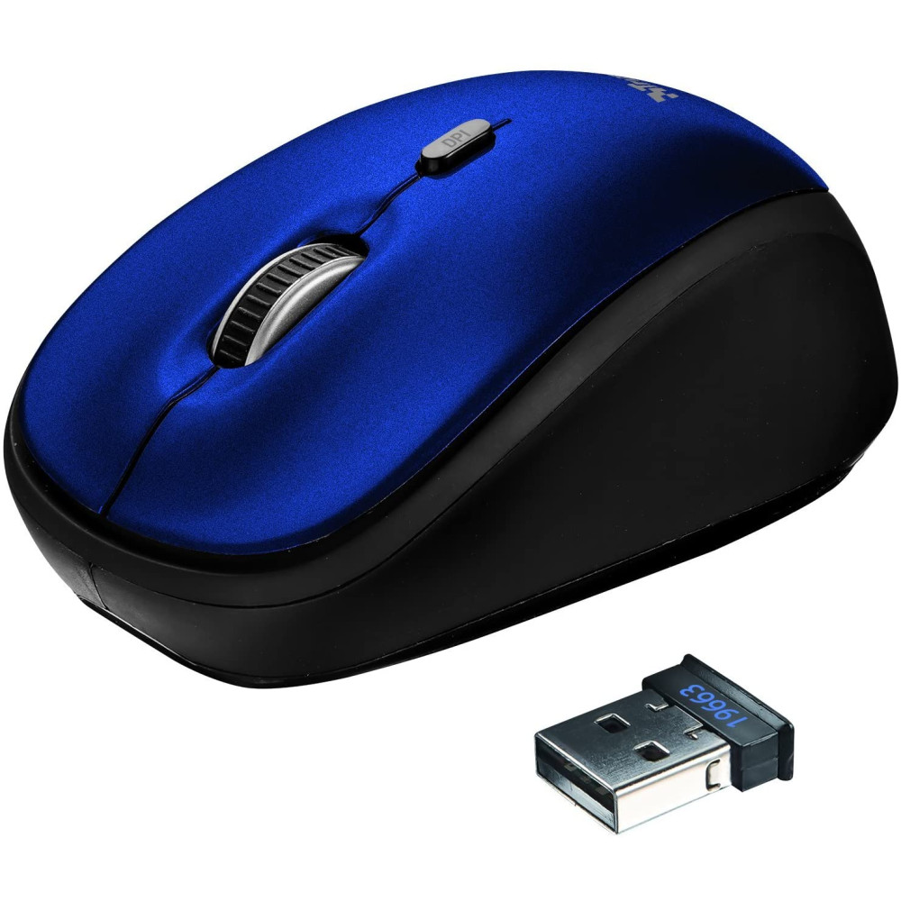 MOUSE WIRELESS TRUST YVI+ AZUL COMPACTO