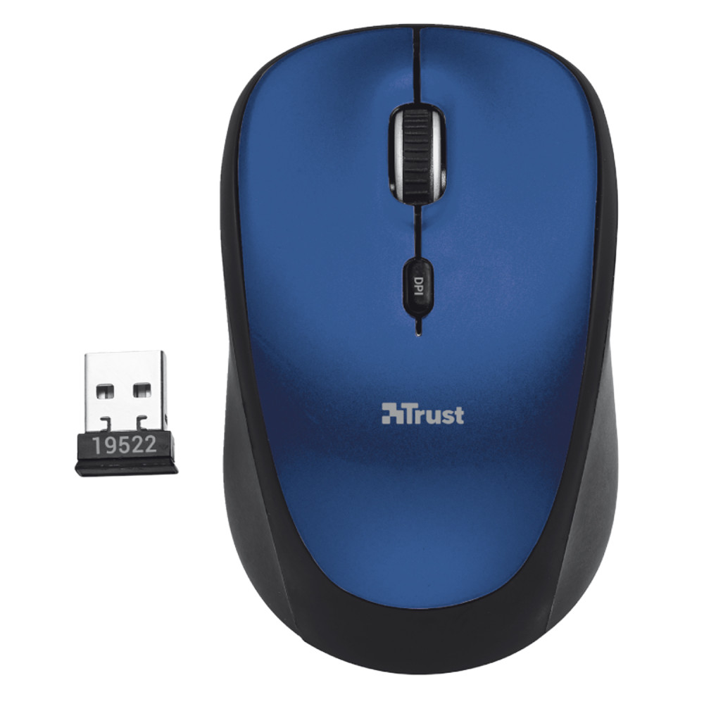 MOUSE WIRELESS TRUST YVI+ AZUL COMPACTO