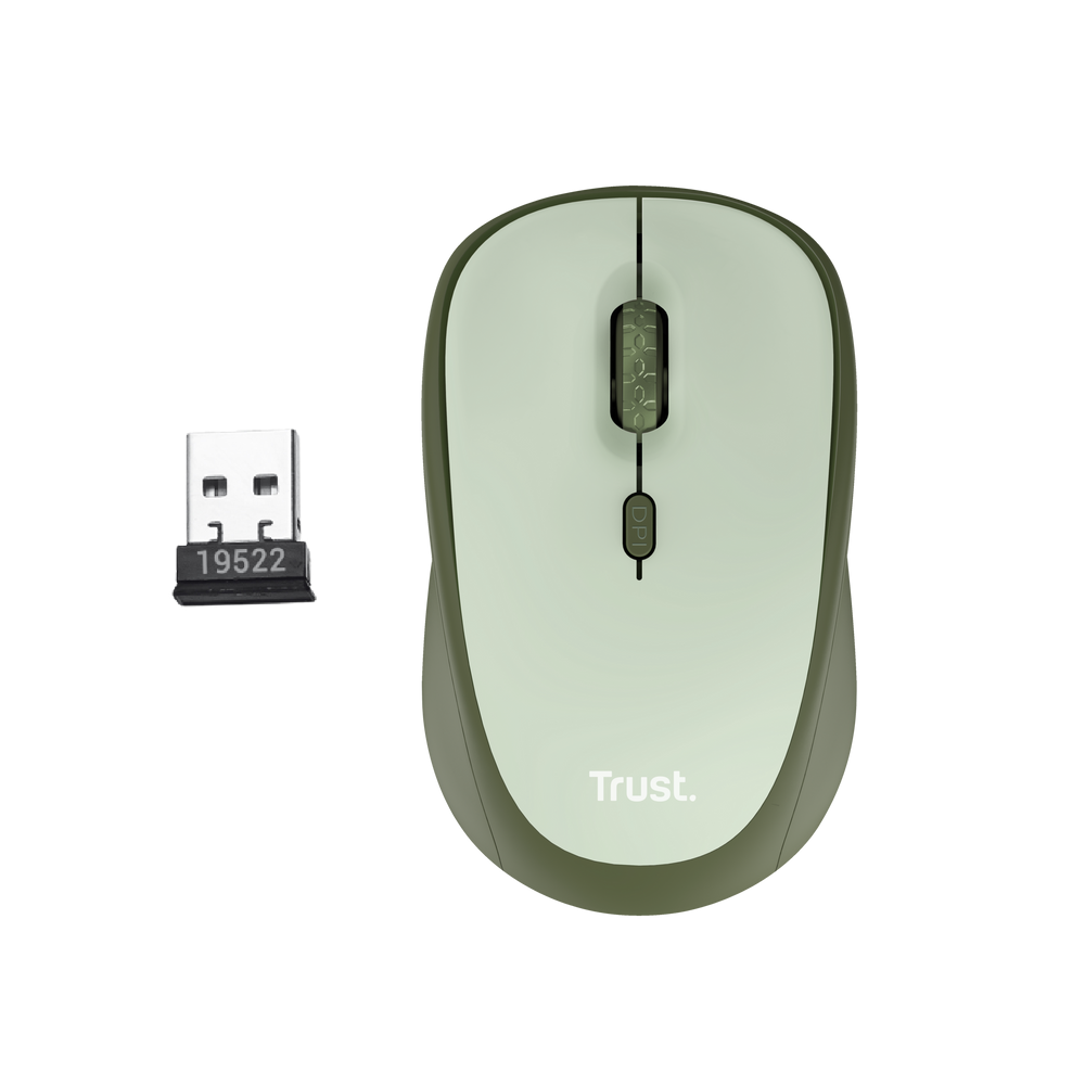 MOUSE WIRELESS TRUST YVI+ VERDE COMPACTO