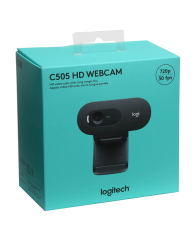 WEBCAM LOGITECH C505 USB HD 720P NEGRA