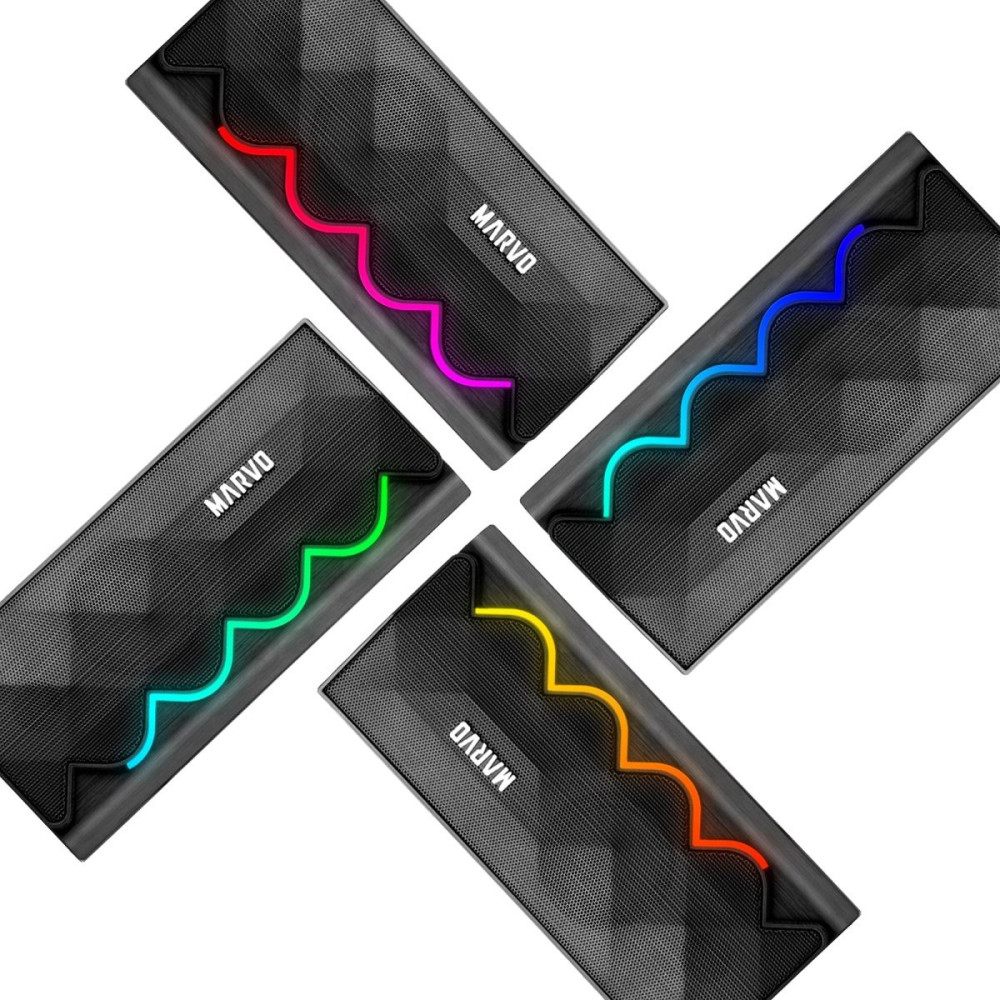 PARLANTES MARVO SG-269 RAINBOW 2.0 STEREO LED