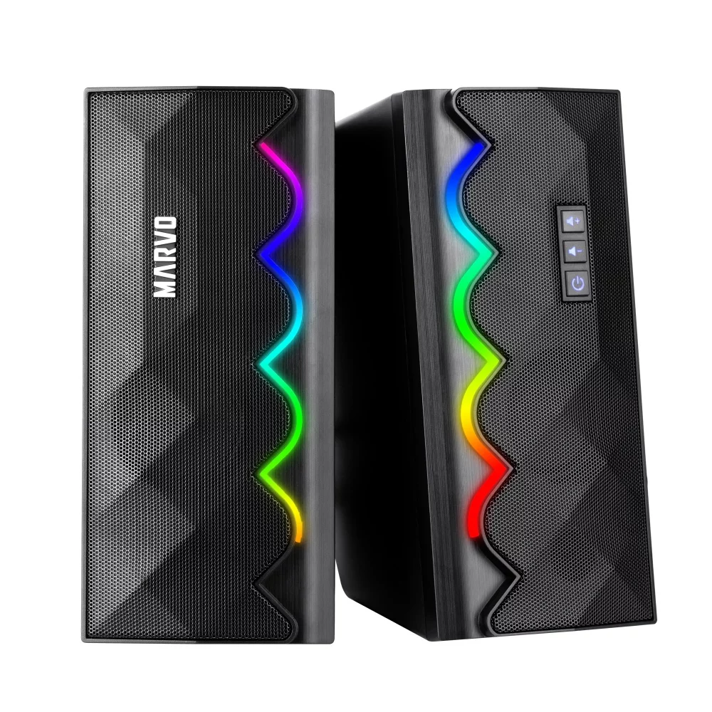 PARLANTES MARVO SG-269 RAINBOW 2.0 STEREO LED