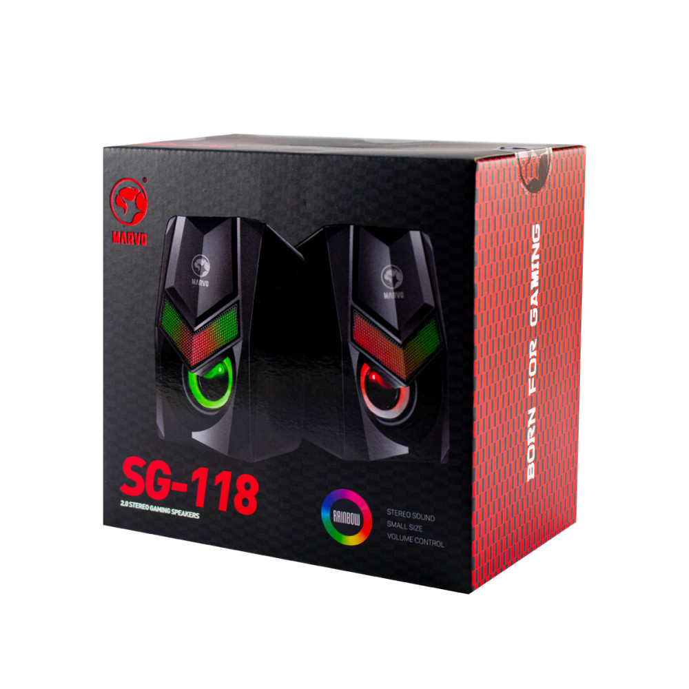 PARLANTES MARVO SG-118 USB 2,0 RAINBOW SG118