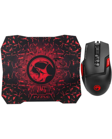 MOUSE MARVO + MOUSEPAD M355+G1