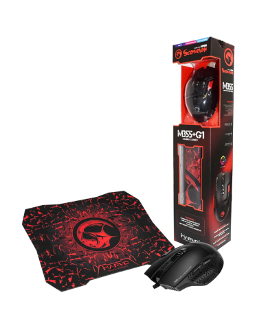 MOUSE MARVO + MOUSEPAD M355+G1