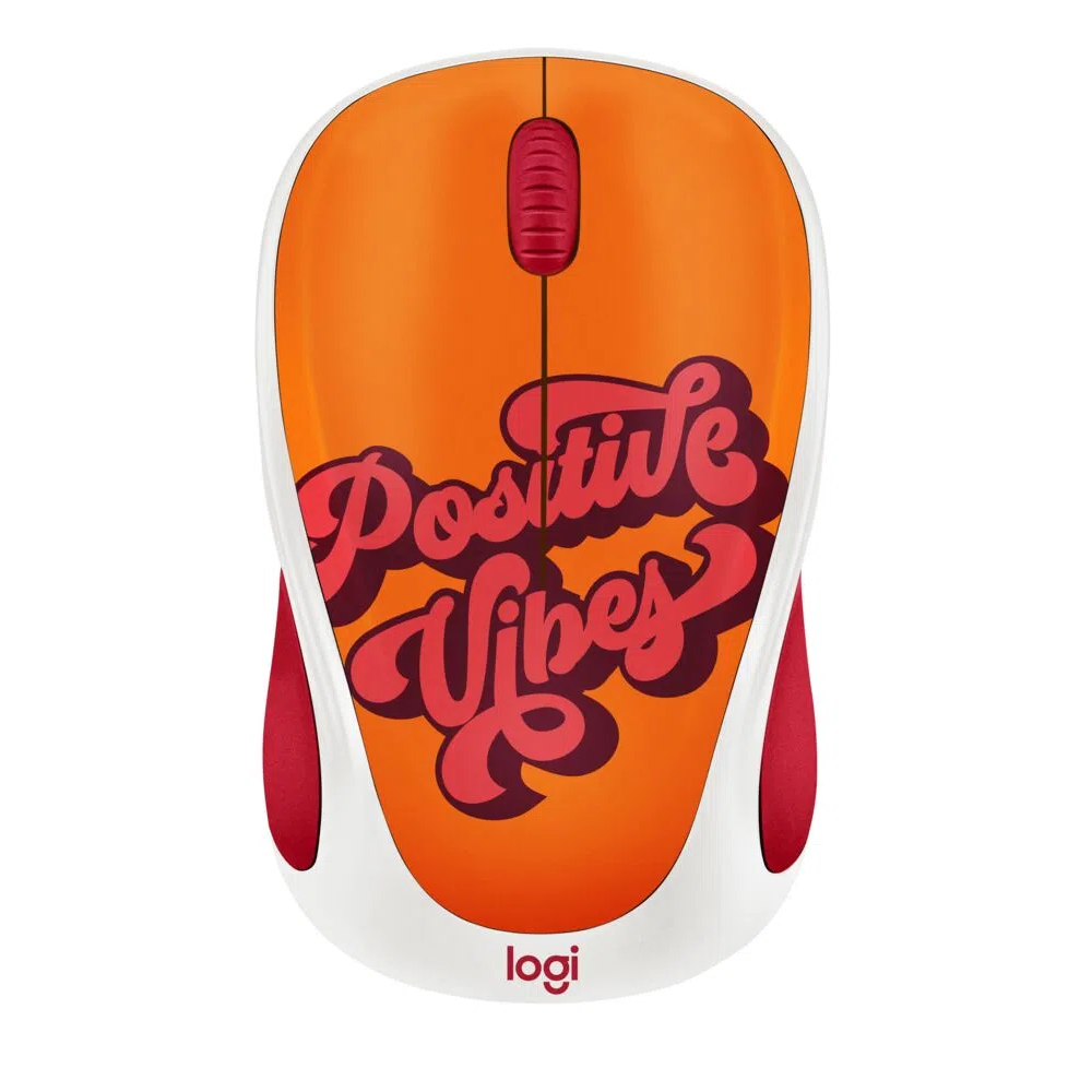 MOUSE LOGITECH WIRELESS NARANJA POSITIVE VIBES M717C