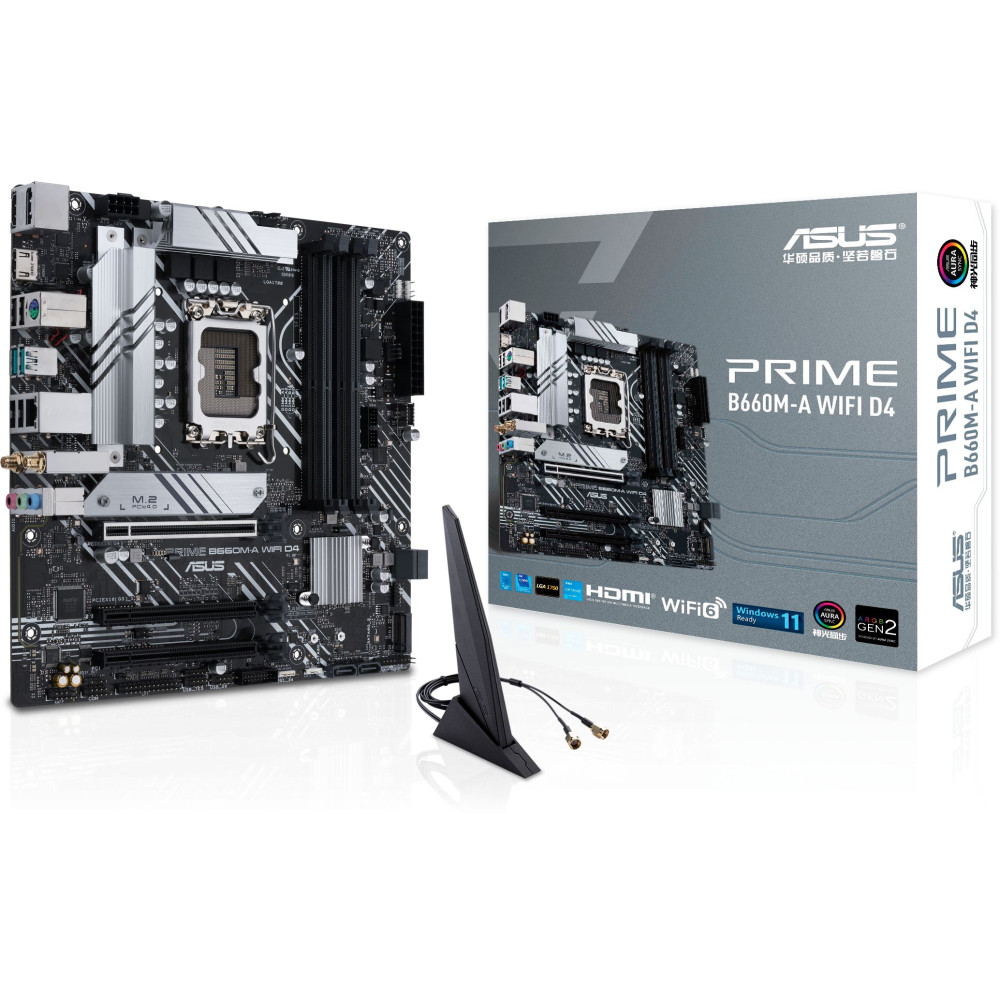 MAINBOARD ASUS B660M-A WiFi D4 PRIME LGA1700 12GEN DDR4