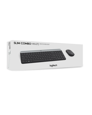 COMBO TECLADO Y MOUSE LOGITECH MK470 SLIM WIRELESS DESKTOP KIT