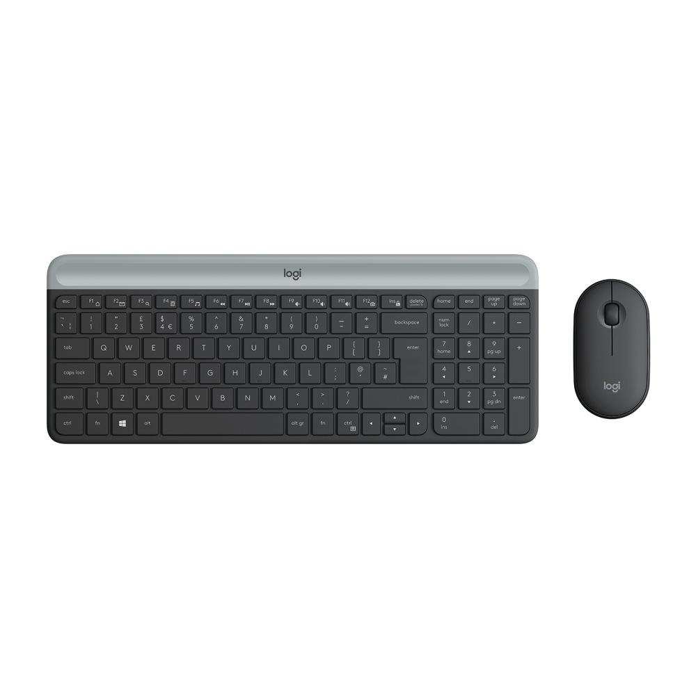 COMBO TECLADO Y MOUSE LOGITECH MK470 SLIM WIRELESS DESKTOP KIT