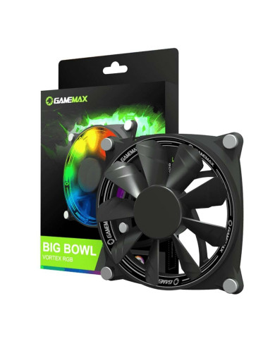 VENTILADOR GAMEMAX GMX-12-DBB BIG BOWL VORTEX RGB COOLING FAN
