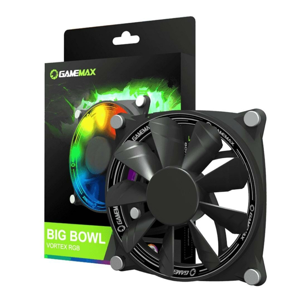 VENTILADOR GAMEMAX GMX-12-DBB BIG BOWL VORTEX RGB COOLING FAN