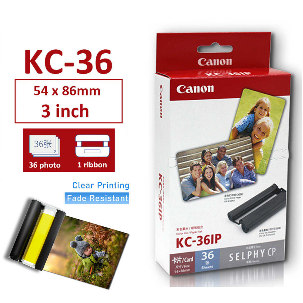 CARTUCHO FOTOGRAFICO CANON SELPHY KP-36ip 4X6 4R 36PAG