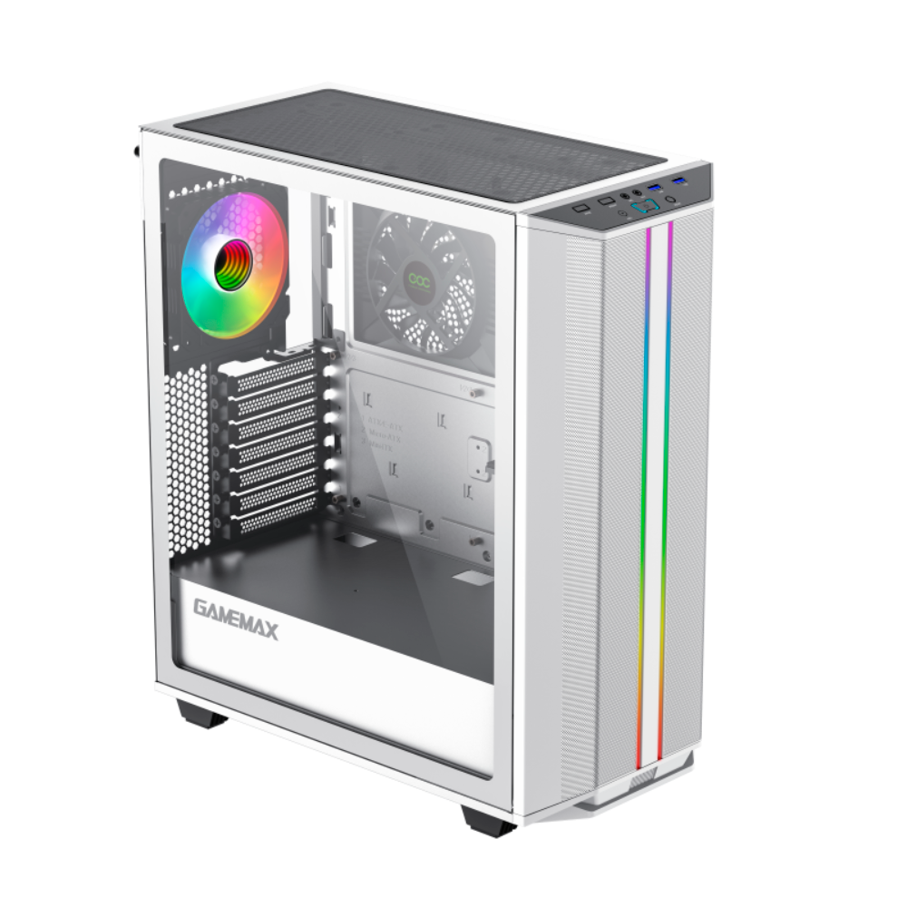 CASE GAMEMAX PRECISION BLANCO COC E-ATX VIDRIO
