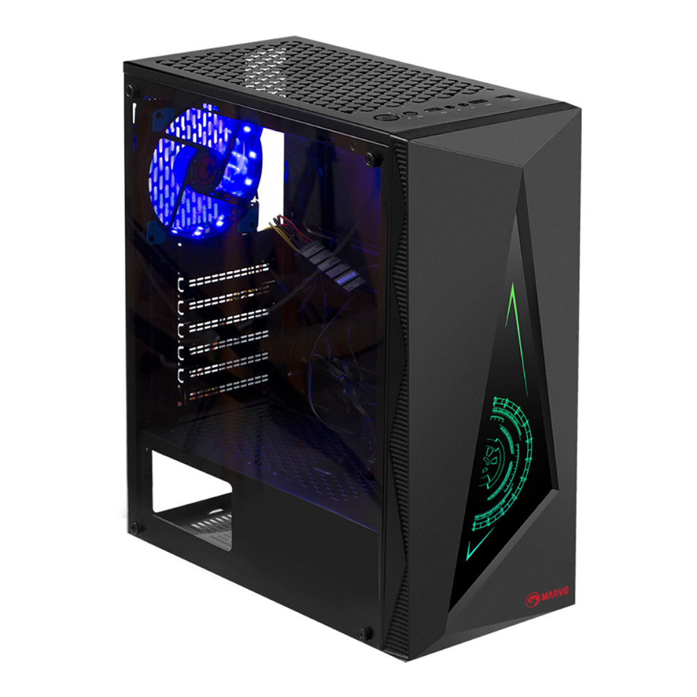 CASE MARVO CA-119BK RGB VIDRIO