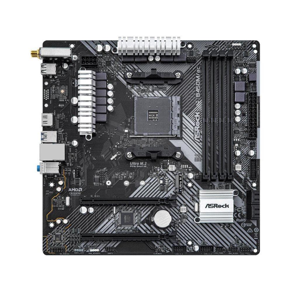 MAINBOARD ASROCK B450M/AC AM4 300/5000