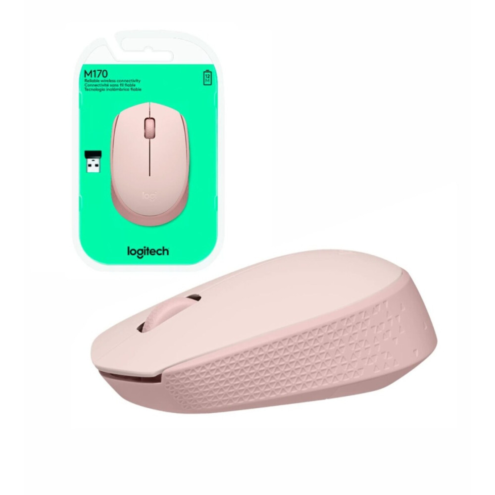 MOUSE LOGITECH M170 ROSADO WIRELESS