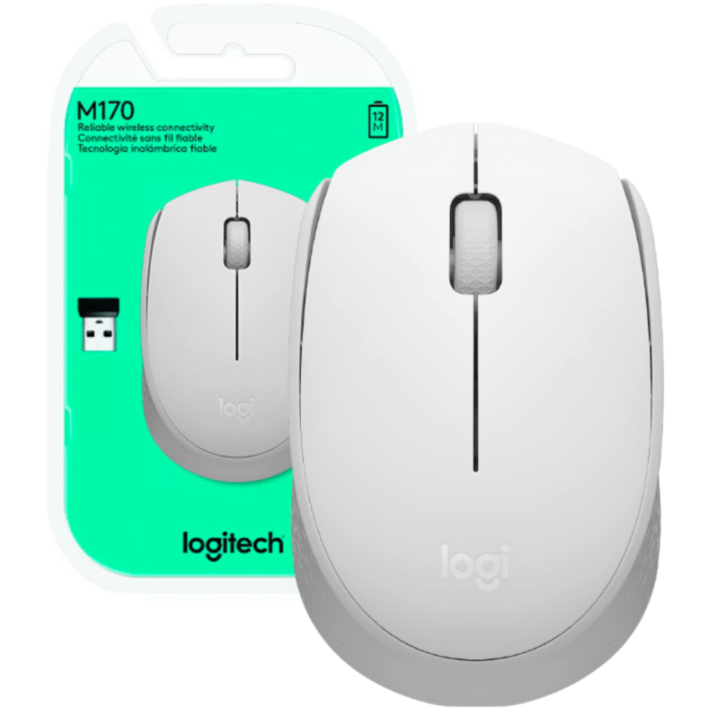 MOUSE LOGITECH M170 BLANCO WIRELESS