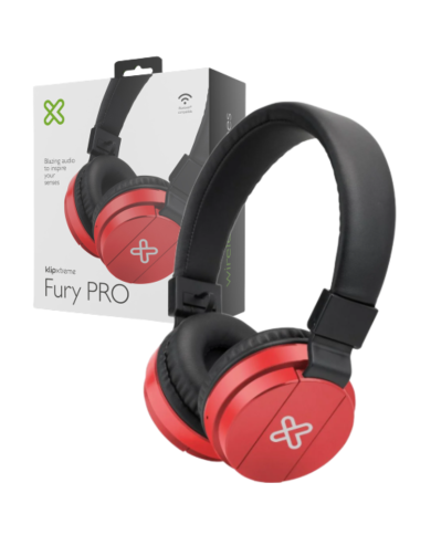 HEADSET KLIPX KWH-001RD ROJO BLUETOOTH FURY PRO