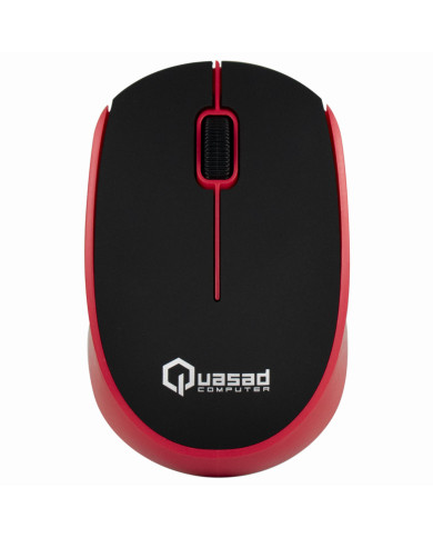 MOUSE QUASAD QM-610G WIRELESS ROJO