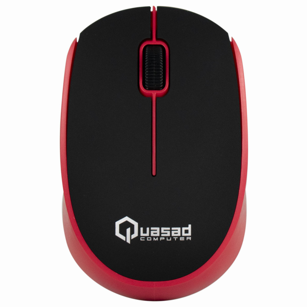 MOUSE QUASAD QM-610G WIRELESS ROJO