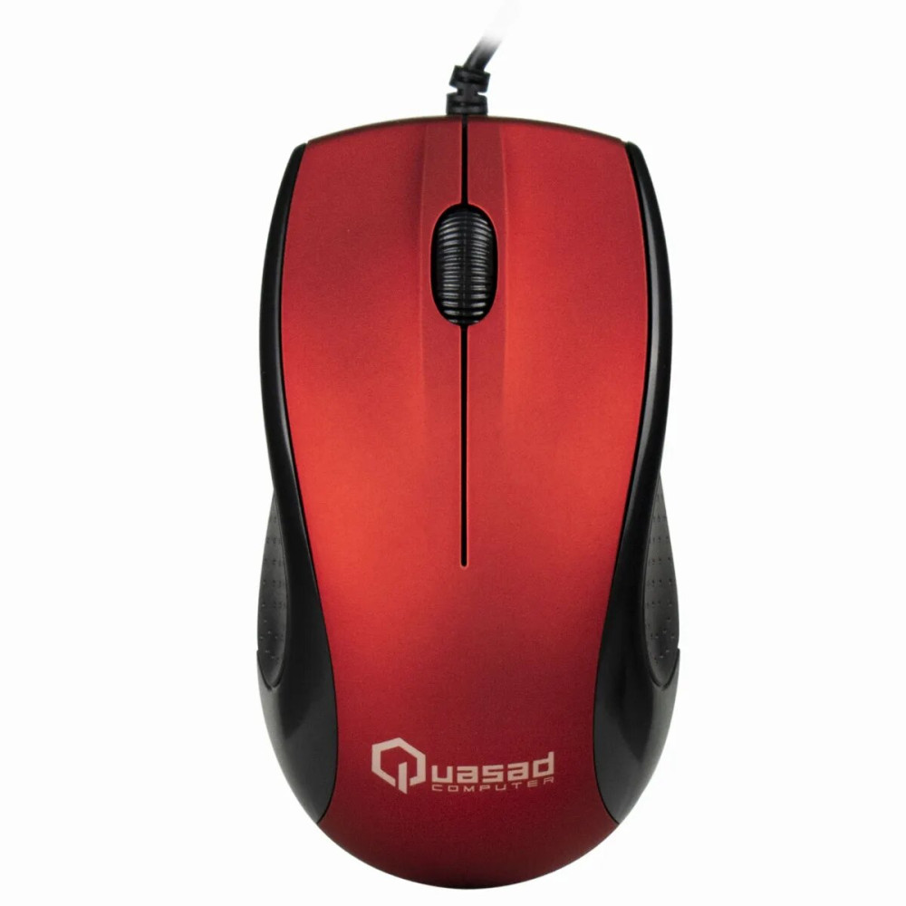 MOUSE QUASAD QM-703U 3D USB ROJO