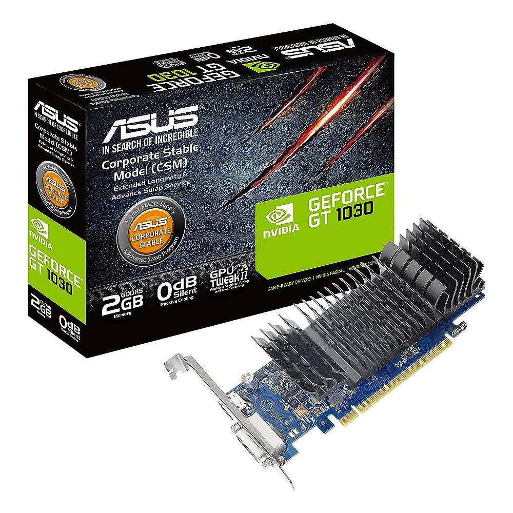 TARJETA DE VIDEO ASUS GT 1030 2GB 64BTIS GDDR3 VGA