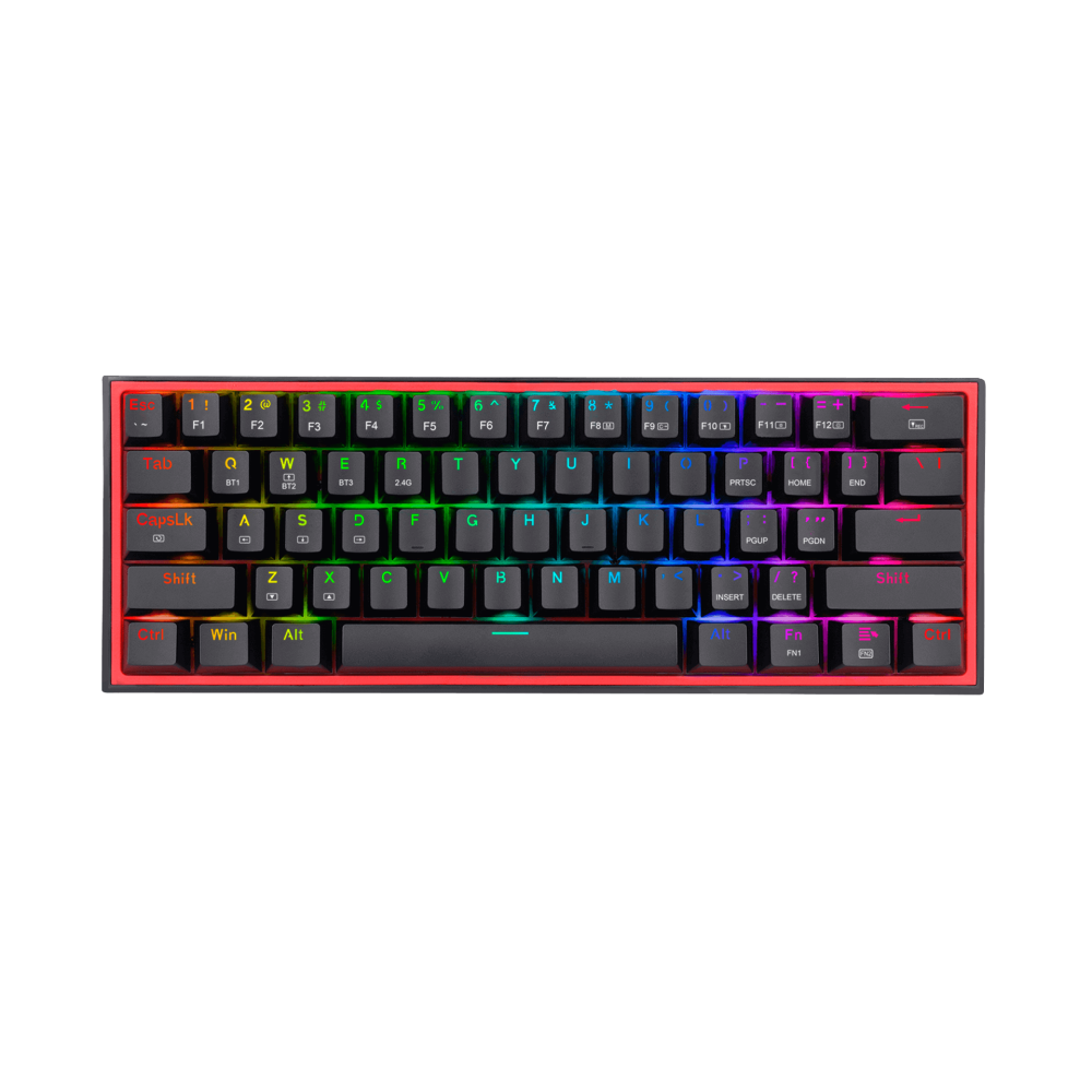 TECLADO REDRAGON FIZZ PRO K616-RGB MECANICO NEGRO RED-SWITCH