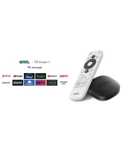 4K STREAMING BOX GOOGLE TV CHROMECAST WATCH ONN