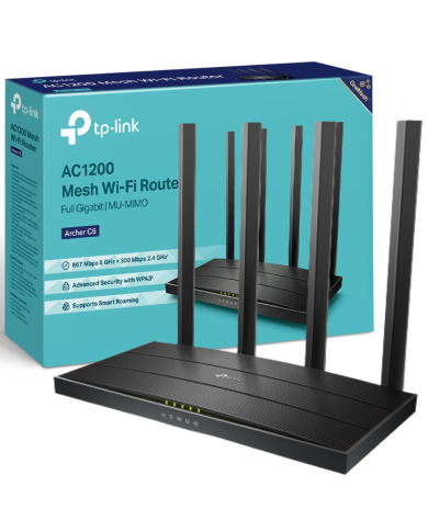 ROUTER TP-LINK AC1200 MESH ARCHER C6 4_ANTENAS