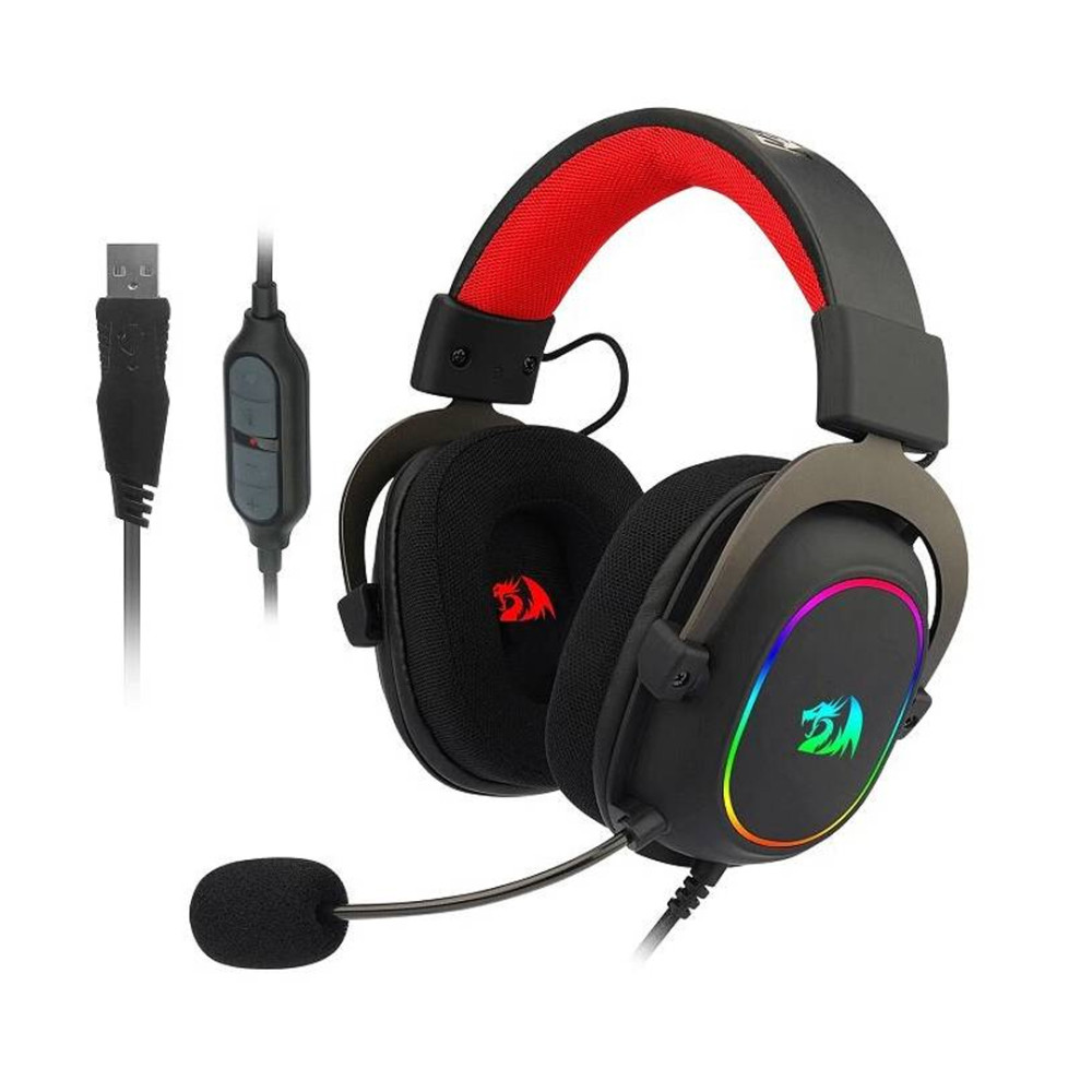 HEADSET REDRAGON ZEUS X H510 53MM USB LED GAMING