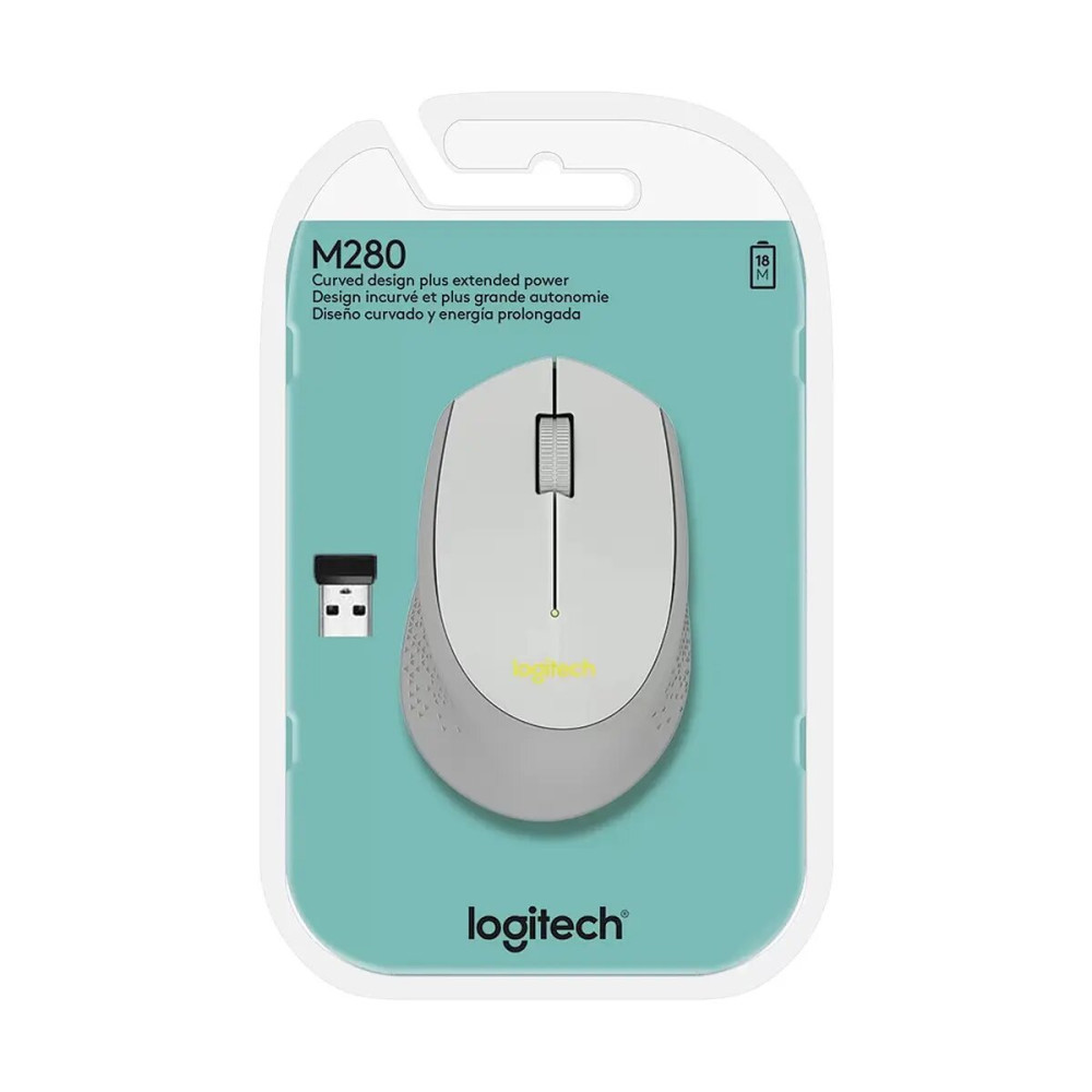 MOUSE LOGITECH M280 GRIS WIRELESS