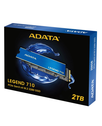 DISCO SOLIDO ADATA 2TB M.2 LEGEND 710 AZUL SSD GEN3 x4 2280 / ALEG-710-2TCS