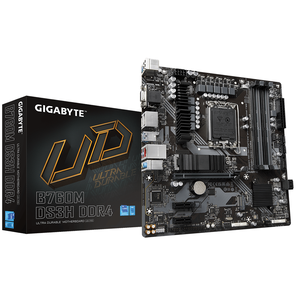 MAINBOARD GIGABYTE B760M DS3H DDR4 LGA1700