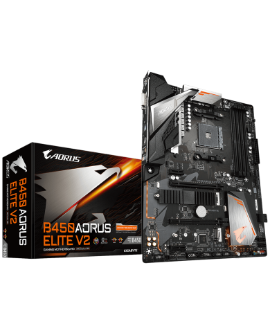 MAINBOARD GIGABYTE B450 AORUS ELITE V2 RGB AM4 RYZEN 3000