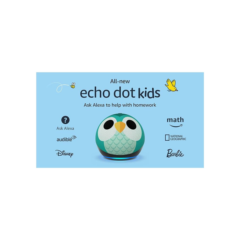 PARLANTE AMAZON ECHO DOT KIDS + ALEXA BLUETOOTH WIFI 5TA GEN PARENTAL