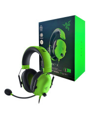 HEADSET RAZER BLACKSHARK v2 X VERDE 3.5MM 7.1 SURROUND HYPERCLEAR MULTIPLATAFORMA