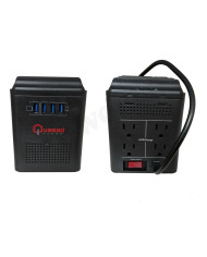 REGULADOR DE VOLTAJE QUASAD QUSB-648BK 4USB NEGRO