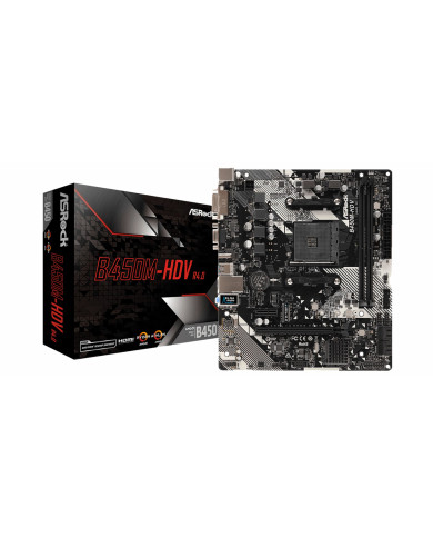 MAINBOARD ASROCK B450M-HDV AMD4
