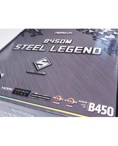 MAINBOARD ASROK B450M STEEL LEGEND AMD4