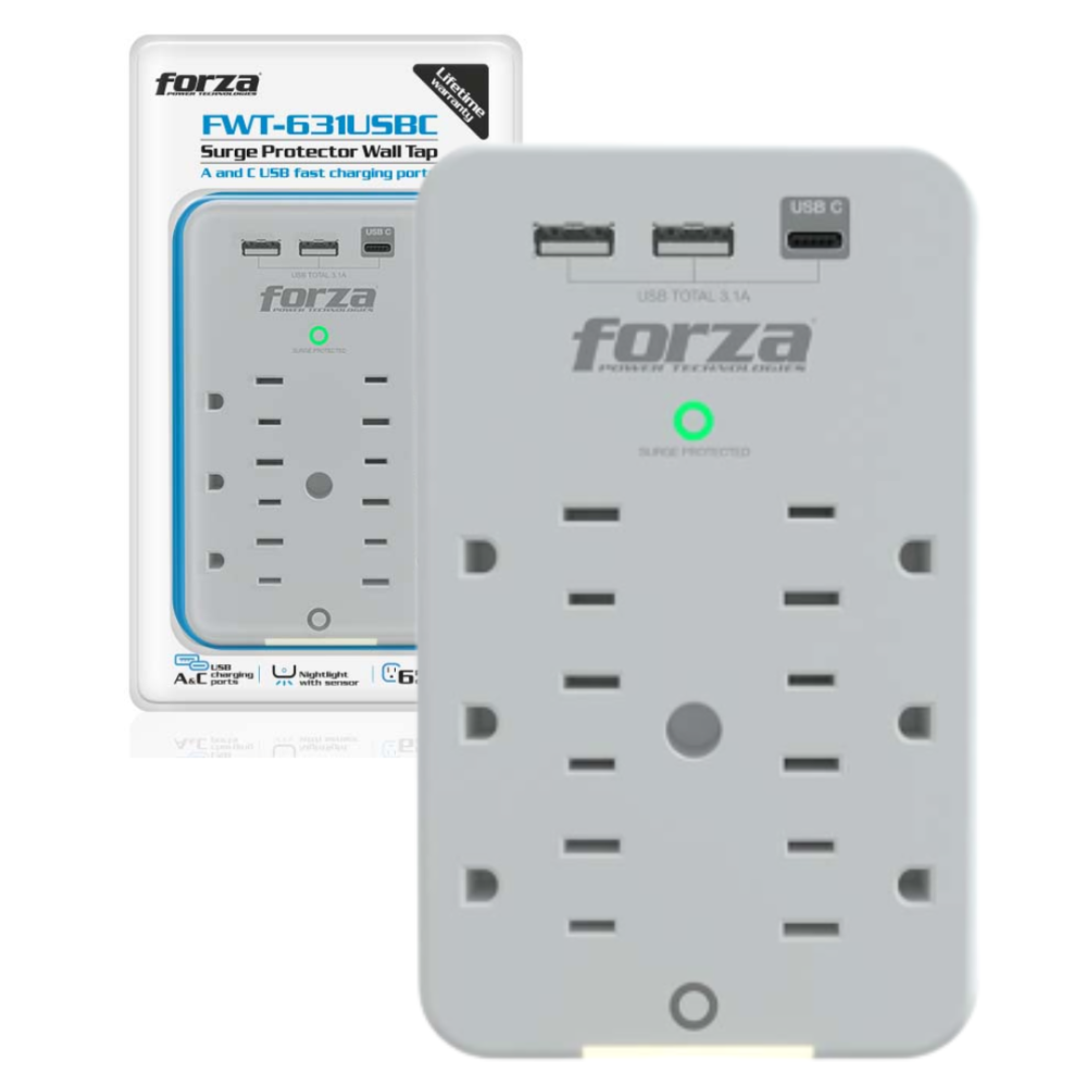 PROTECTOR TENSION FORZA FWT-631USBC 490J/1875W