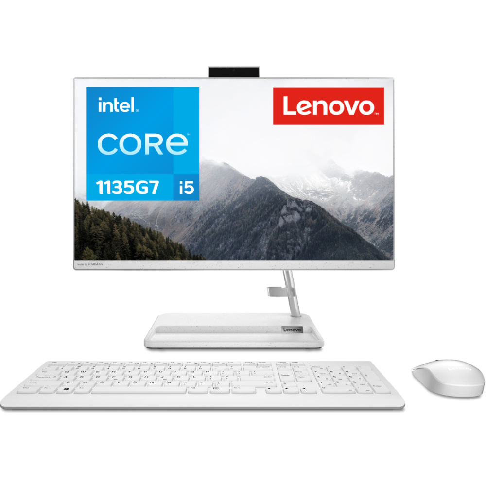 COMPUTADOR AIO LENOVO IDEACENTRE 3 24ITL6 / PROCESADOR CORE i5-1135G7 / 8GB RAM / 256GB DISCO SSD / 23,8" FHD