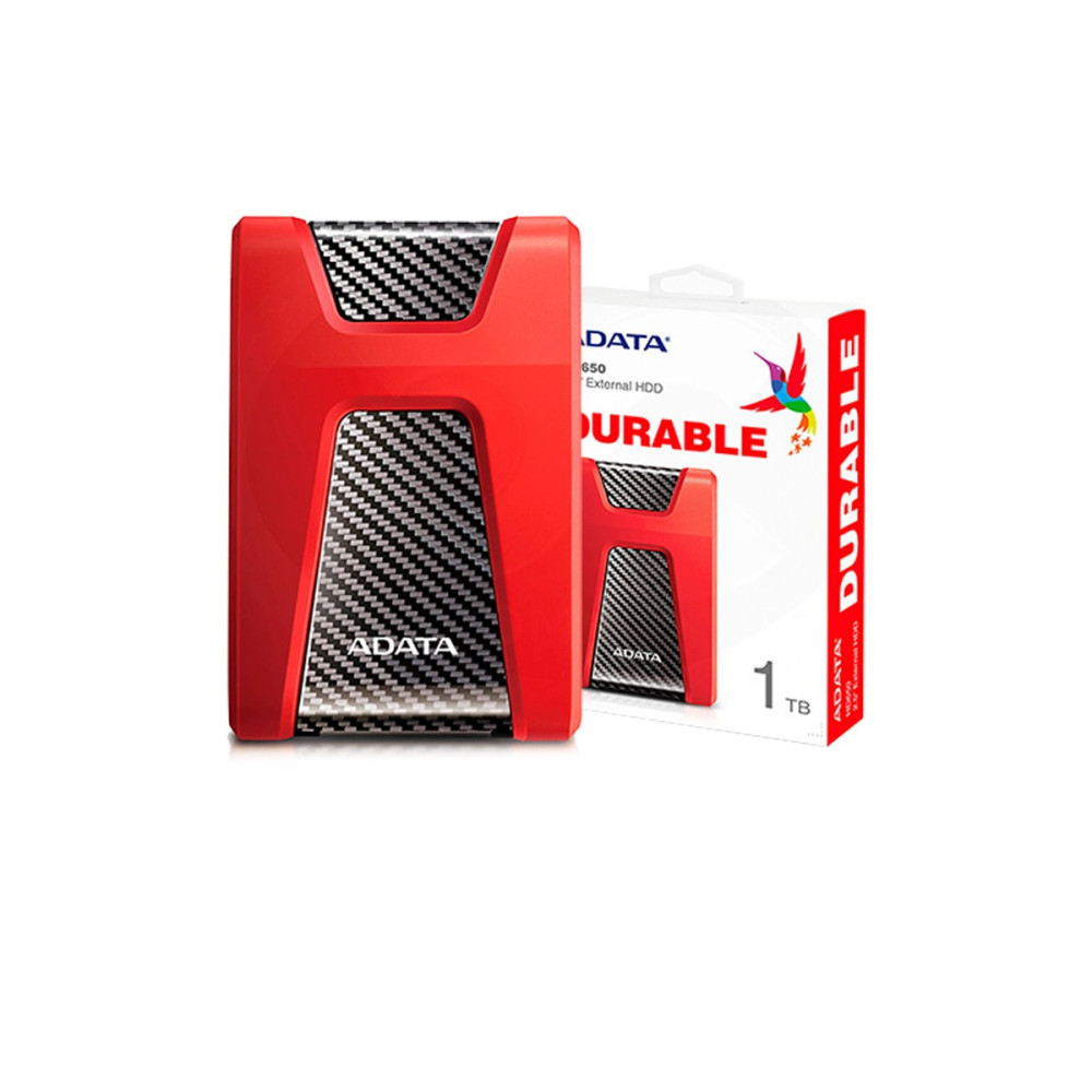 DISCO DURO ADATA 1 TB HD650 2,5" ROJO EXTERNO USB 3,0