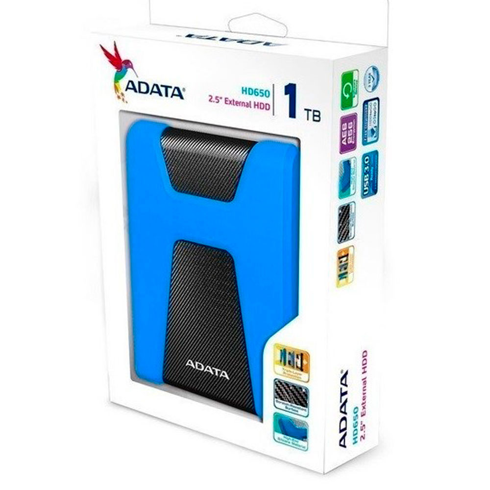 DISCO DURO ADATA 1 TB HD650 2,5" AZUL EXTERNO USB 3,0