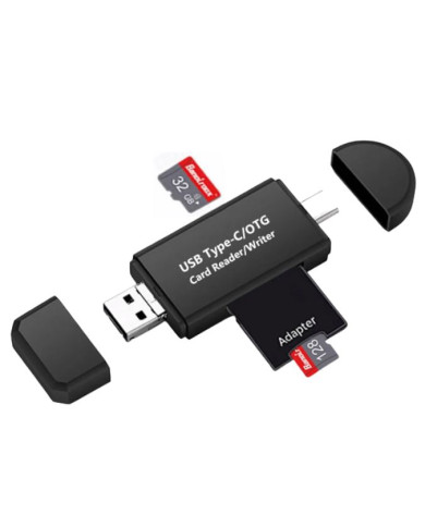 LECTOR DE MEMORIAS TYPE-C a USB 2.0 OTG