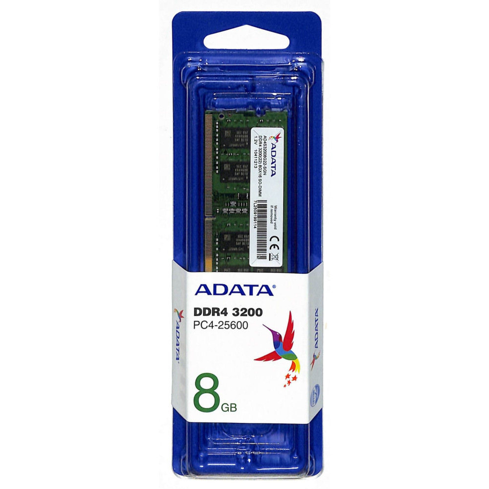MEMORIA ADATA 8GB 3200GHz DDR4 8Gx16 SODIMM