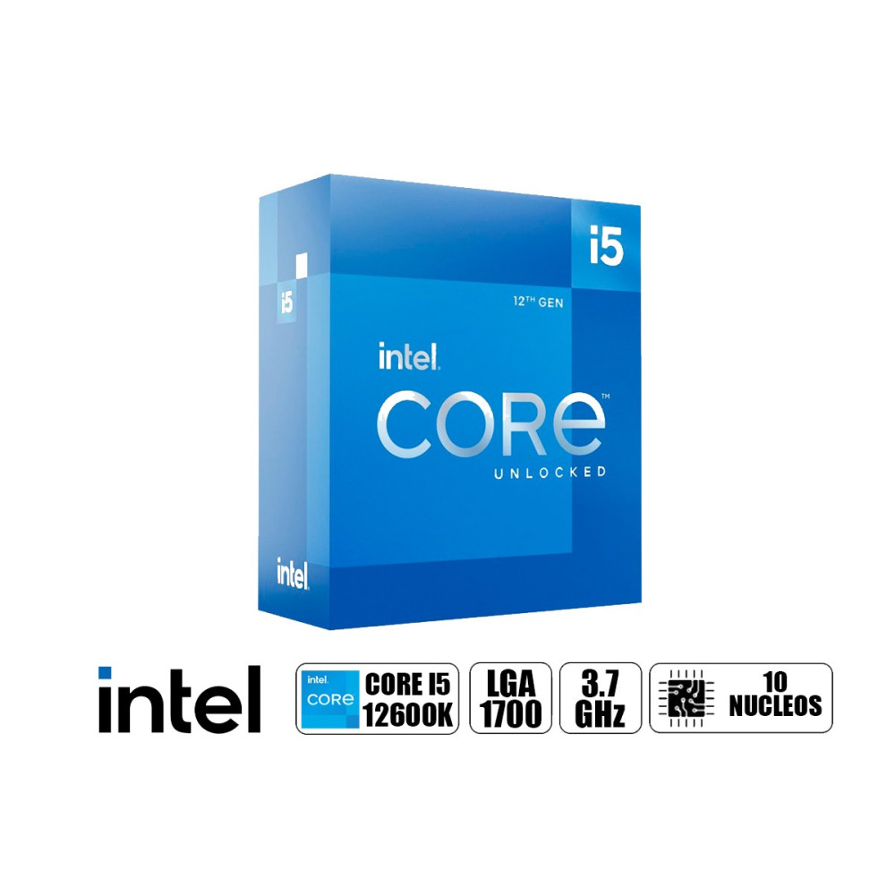 PROCESADOR INTEL CORE i5-12600K UNLOCKED LGA1700