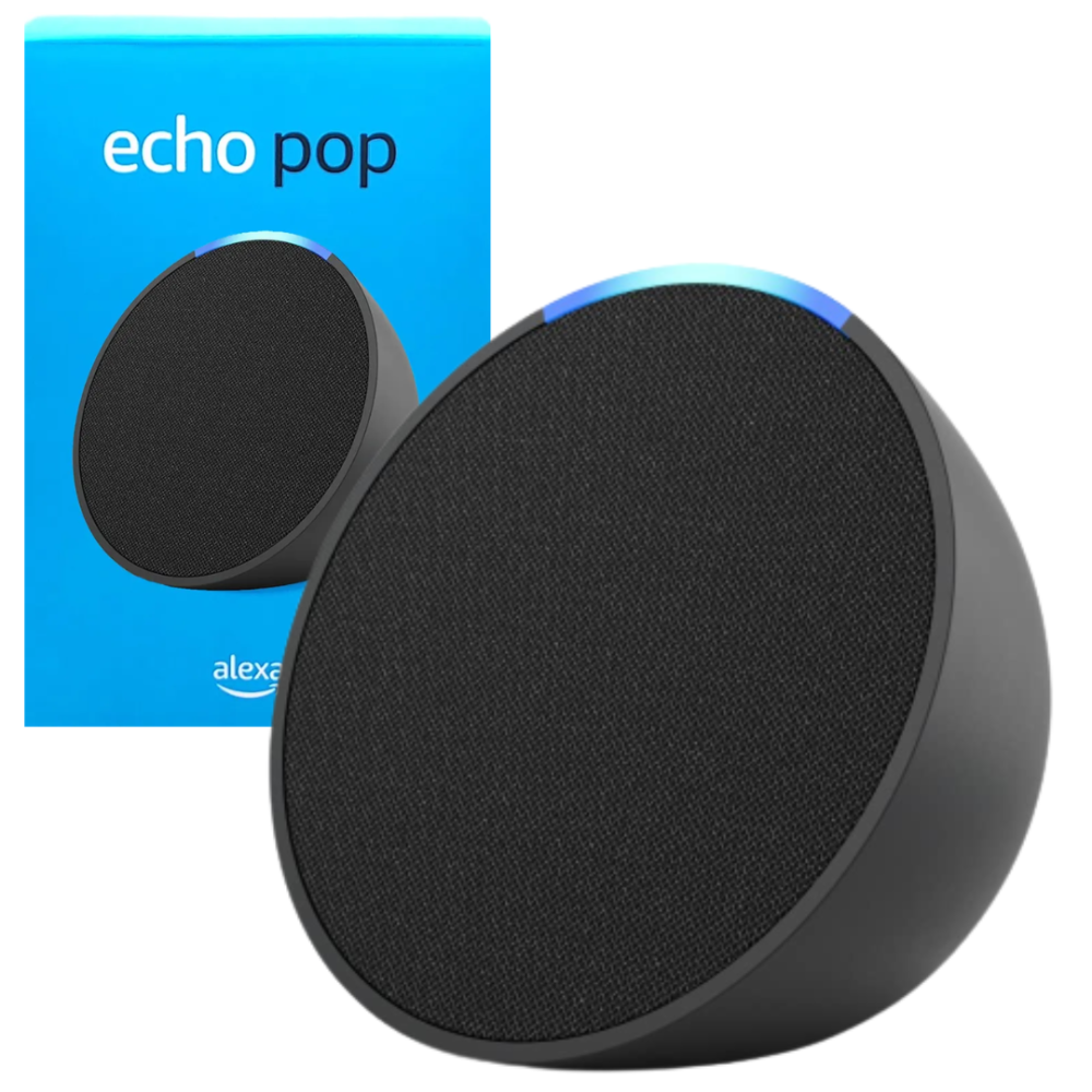 PARLANTE ECHO POP NEGRO + ALEXA BLUETOOTH