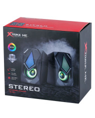 PARLANTES XTRIKE ME SK-402 2x3W USB+3.5MM 1,2MTS