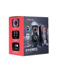 PARLANTES XTRIKE ME SK-501 P59591 2x3W USB RGB 7COL NEGRO USB+3.5MM